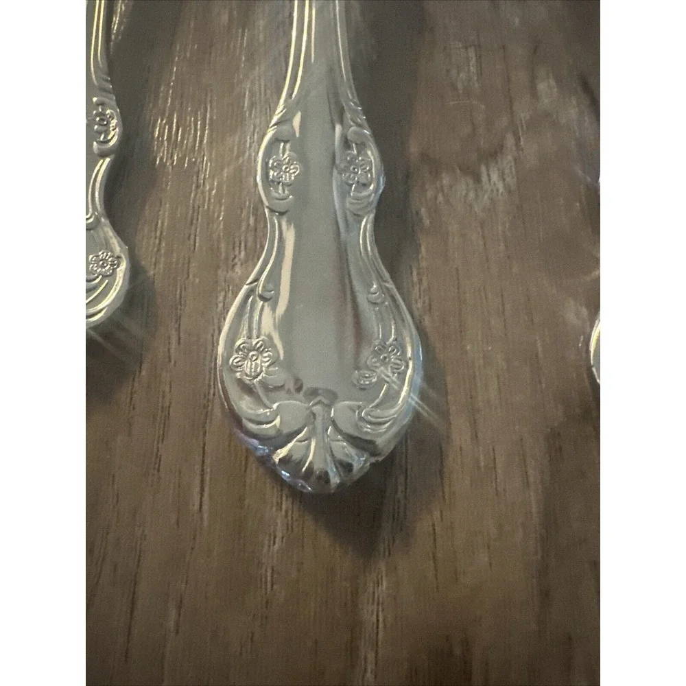 Wallace Silversmiths Camden 5 Serving Pieces Spoons, Fork,‎ Butter Knife